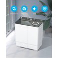 26 lbs SemiAutomatic Twin Tub Portable Washing Machine Builtin Drain