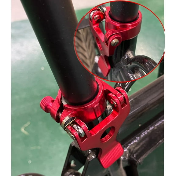 Folding electric car seatpost lock buckle ebike 40.8/40mm seatpost clamp 40.8Mm Black