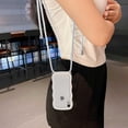 thumbnail image 5 of Clear for iPhone XR Case,Wave Frame Cute Slim Clear iPhone XR Phone Case with Adjustable Lanyard,Shockproof Protective iPhone XR Case for Girl Women, White, 5 of 6