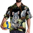 thumbnail image 4 of Tmall Men's Short Sleeve Shirts, Casual Hawaiian Print Button Down Summer Beach Top Unisex, 4 of 6