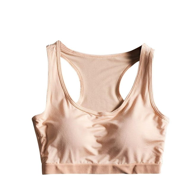 AherBiu Racerback Bras for Women No Underwire Push up Seamless Sports Bras Breathable Bralettes