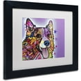 thumbnail image 2 of Trademark Fine Art "Corgi" Canvas Art by Dean Russo, White Matte, Black Frame, 2 of 4
