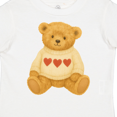 thumbnail image 4 of Inktastic Adorable Vintage Bear Sweater with Hearts Boys or Girls Toddler T-Shirt, 4 of 5