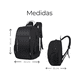 thumbnail image 2 of Mochila Escolar Antirrobo De Gran Capacidad Con Cargador Usb 30l Malubero Negro, 2 of 4