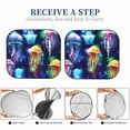 thumbnail image 6 of Balery Transparent Jellyfishes Sun Shield 2 Pack For Car Front Windows Foldable Sun Visor Protector Blocks Max Uv Rays And Keeps Your Vehicle Cool For Most Sedans Suv Truck, 6 of 7