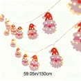 thumbnail image 3 of Christmas String Lights 59in Cute Hanging String Lights for Christmas Tree Battery Operated Indoor Holiday Lights for Xmas Party Decorations Outdoor Mantel Fireplace, 3 of 7