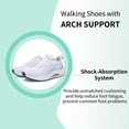 thumbnail image 3 of AOV Women's Arch Support Walking Shoes - Breathable Orthotic Sneakers for Plantar Fasciitis Pain Relief WhiteGray US Size 11, 3 of 4