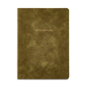 Pen+Gear Flex Suede Journal, Olive, 192 Lined Pages