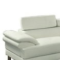 thumbnail image 2 of Faux Leather 2 Piece Sectional In White, 2 of 3