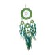 thumbnail image 5 of Adorno Colgante de Pared de Macramé con Borla de Plumas, 20x75cm, Decoración Decorativa Hecha a Mano para El Hogar, para Cafetería Y Estudio, Versátil Circulo verde, 5 of 9