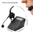 thumbnail image 4 of Corded Call Center Headset Telephone with Dialpad & Monoral Noise Cancelling Headphone with Mic, Wired Analog Home & OfficeTelephone Set Landline, 4 of 7