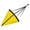 Yellow-24in, variant on Foldable Drift Control Sock PVC Tethered Water Brake for Kayak Fishing, Inflatable Boat Use, Compact Marine Storage