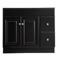 thumbnail image 6 of Design House Wyndham 36" Solid Wood Ready to Assemble 2-Door and 2-Drawer Bathroom Vanity Cabinet, Dark Brown, 6 of 9