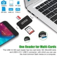 thumbnail image 2 of MesaSe USB SD Card Reader   Micro USB 2.0 OTG Adapter Memory Card Reader for SD/Micro SD/TF/SDXC/SDHC/MMC/RS-MMC/Microsdhc/Microsdxc  Camera Flash Card Reader Support Windows  Linux  Mac, 2 of 9