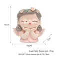 thumbnail image 5 of Silicone Mold Flower Fairy Prayer Flower Pot Resin Gypsum Crystal Dropping Glue Tool DIY Handmade Crafts Pink, 5 of 5