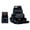 Black, variant on Leather Tool Belt with 14 Pockets, Heavy Duty Multi Purpose Tool Belt with Pouchs for Electricians, Carpenters, Construction & DIY Projects