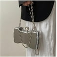 thumbnail image 4 of Kukuzhu Acrylic Bow Evening Clutch Bag Women Shoulder Chain Clutch Purse Underarm Handbag for Wedding Cocktail Party Prom, 4 of 7