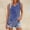 Blue, variant on Women's Short Sleeved T Shirt Print Vest 2025 Loose Casual V Neck Shirt Flowing Sleeveless Summer Top, Green Women's Summer Tank Tops, M