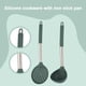 thumbnail image 3 of El sistema a prueba de calor del utensilio de cocina 2Pcs, BPA libera, utensilios de cocina antiadherentes con la manija del acero inoxidable, 3 of 5