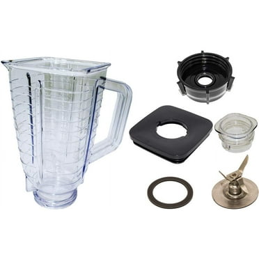 Blendin 6-Piece Complete Plastic Blender Jar Replacement Kit Compatible with Oster Blenders