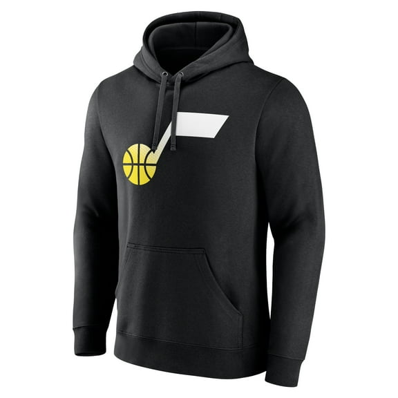 Men's Black Utah Jazz Gradient Logo Pullover Hoodie
