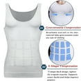 thumbnail image 4 of FITVALEN Mens Slimming Body Shaper Waist Trainer Gym Vest Abs Abdomen Slim Tank Top Compression Workout Shirt, 4 of 10