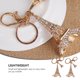 thumbnail image 4 of 2pcs moda coche llaveros brillante colgante de torre de diamantes de imitación para mujeres niñas, 4 of 7