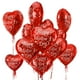 thumbnail image 1 of Paquete de 30 globos laminados con forma de corazón rojo de Gatherfun para fiestas de San Valentín, 1 of 6