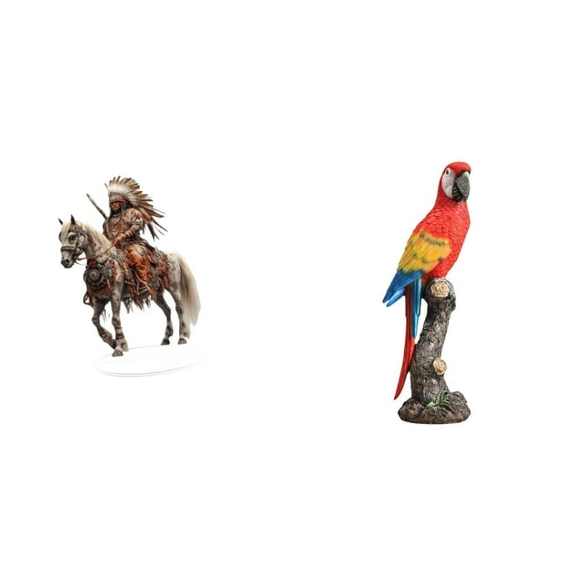 Adorno De Caballero Loro Acrílico, Centro De Mesa, Artesanía Creativa, Recuerdo, Regalo Impermeable, Decoración De Escritorio Con Base Para El Hogar, Dormitorio, Porche, Jardín Interior.
