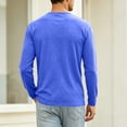 thumbnail image 5 of Drindf Men's Cotton Long Sleeve T Shirts Athletic Moisture Wicking Sports Tops Comfortable Crew Neck Basic Shirt Solid Color Casual Tshirt Top, 5 of 8