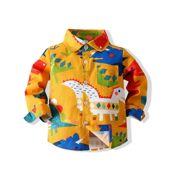 Boys gold top dress shirt