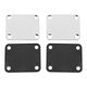 thumbnail image 2 of 4 Piezas de Placas de Metal para Guitarra con Tapete de Plástico para Reemplazo de Guitarra Eléctrica Strat Tele Style, Cromo, 2 of 8
