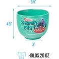 thumbnail image 4 of Silver Buffalo Ursula's Shrimpy Bits Microwave Safe Tableware Bowls, Ceramic, Blue, 1.5 lb, 4 of 10