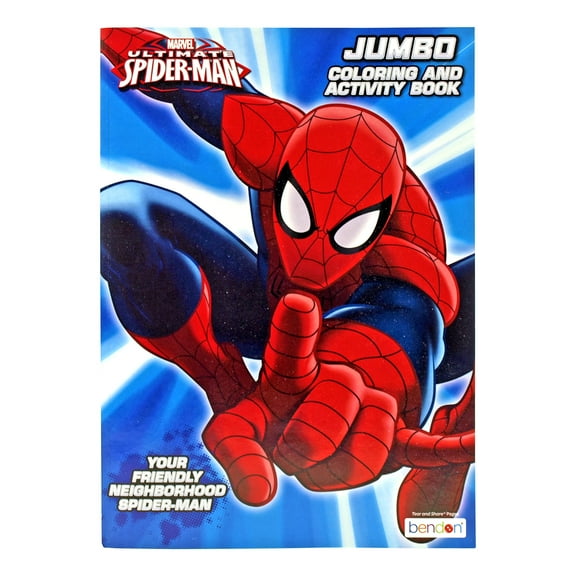 Marvel Ultimate Spiderman Superhero Coloring and Puzzle Activity Book - Bendon