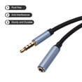thumbnail image 3 of Uxcell 0.14" Aux Extension Cable Male to Female Auxiliary Audio HiFi Headphone Cord 10 ft  Blue, 3 of 6
