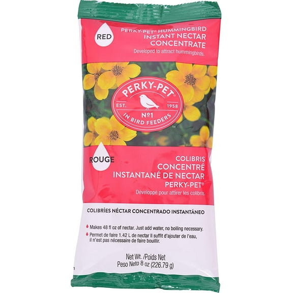 Perky-Pet Original Red 240 Instant Nectar - Concentrated Hummingbird Food - 8-Ounce