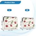 thumbnail image 4 of FORMRS 13-13.3 inch Laptop Sleeve Case Soft Carrying Quilted Computer Bag Cover, Beige Cherry, 4 of 7