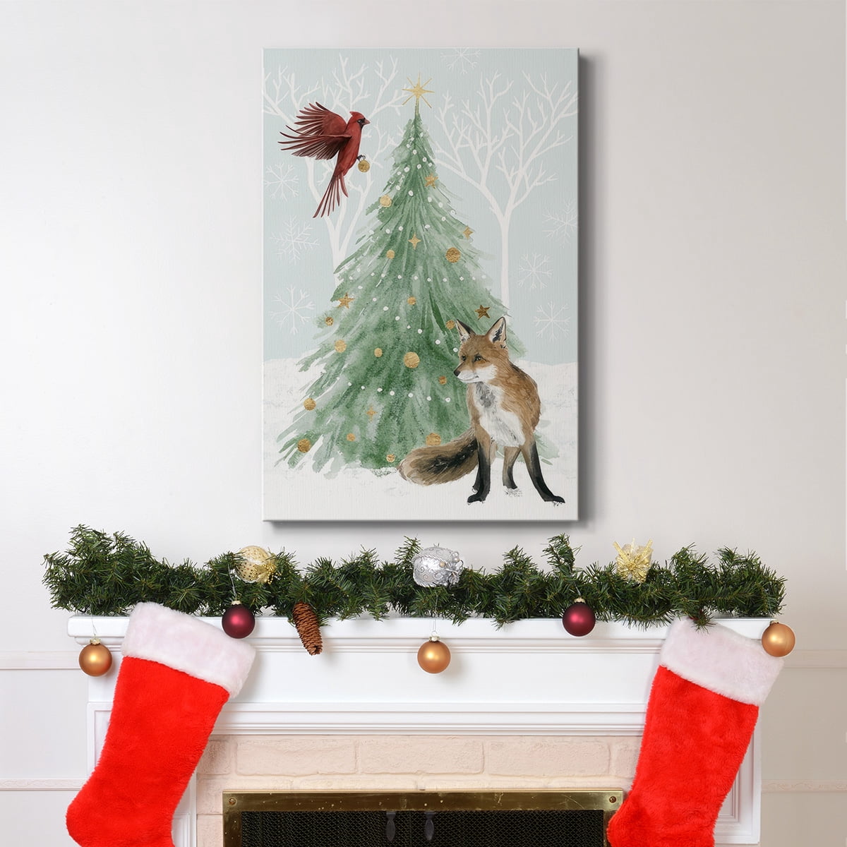 Christmas in the Forest Collection B- Gallery Wrapped Canvas