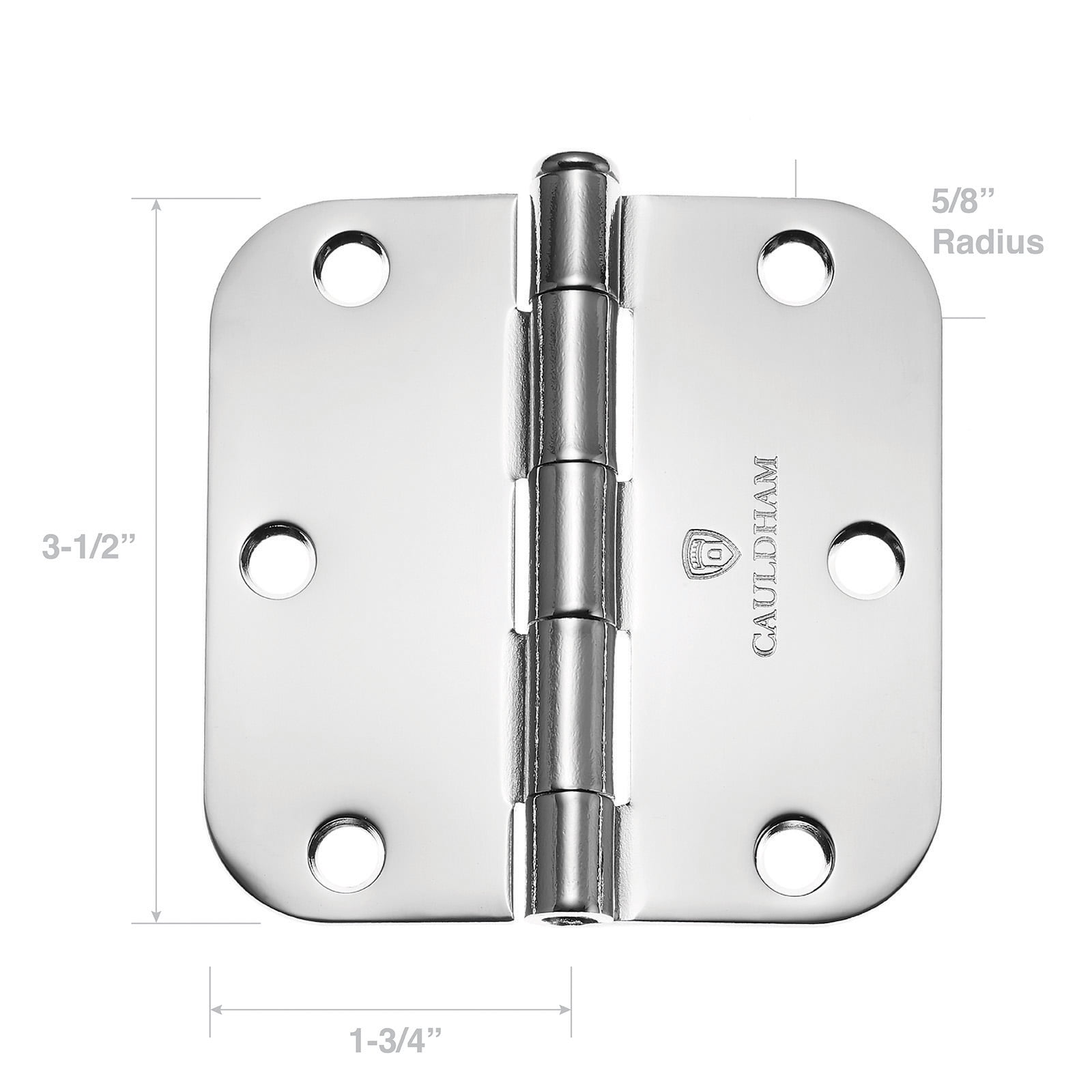 Cauldham 12 Pack Satin Nickel HeavyDuty 31/2 Interior Door Hinges
