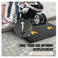 thumbnail image 6 of Rubber Threshold Ramp 4 Inch Rise - Wheelchair Ramp for Doorway, Heavy Duty 33069 Lbs Capacity, Non-Slip Textured Surface - Recycled Rubber Curb Ramp for Scooter & Car, 6 of 7