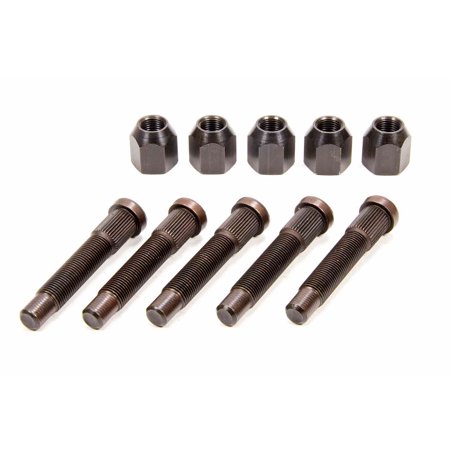 

Moroso 46485 Wheel Stud/Nut Kit (Press-In) 1/2 in. - 20 x 3 in. .594 Dia Knurl (Pack of 5)