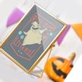 thumbnail image 2 of Adorno de acrílico con borde dorado, 14,5 cm de ancho x 19,5 cm de largo, perfecto como complemento de mesa para una decoración de Halloween brillante y espeluznante, 2 of 5