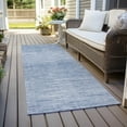 thumbnail image 6 of Addison Rugs Chantille Indoor/Outdoor Transitional Lines Denim Washable Runner Rug, 2'3" x 7'6", 6 of 6