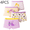 Combination A, variant on Cotton Underwear for Girls Kids Soft Breathable Boxer Briefs Cute Pattern Daily Panties 4PCS