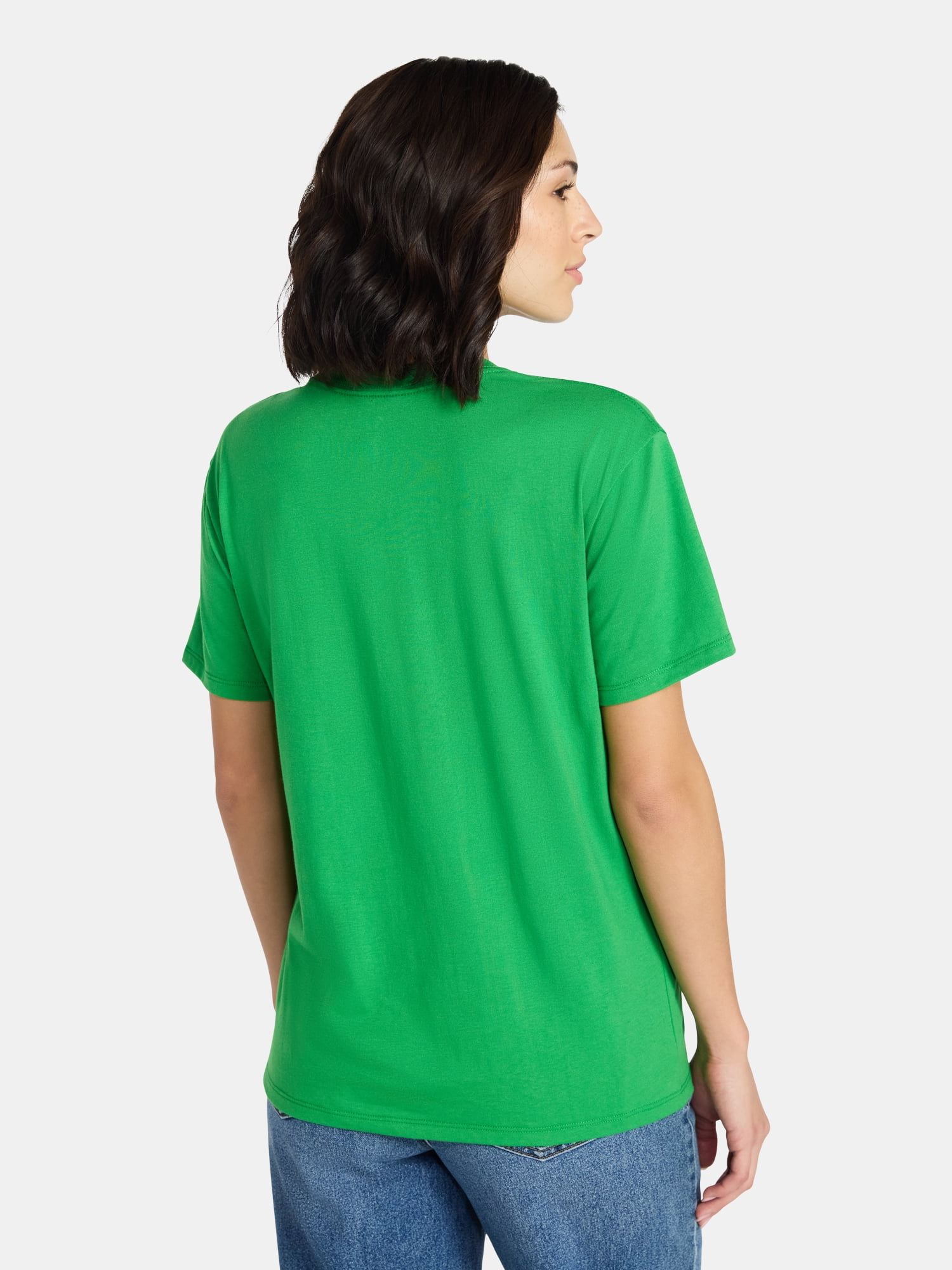 Betty Boop Women's St. Patrick's Day Graphic Tee with Short Sleeves, Sizes XXS-XXL