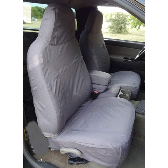 C1092 2004-2012 Chevy Colorado and GMC Canyon 60/40 Split Seat with Opening Center Console Gray Endura