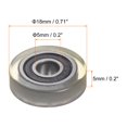 thumbnail image 2 of Unique Bargains Roulement à Rouleau à Poulie en PU 5x18x5 mm, Roue de Guidage Revêtue de Polyuréthane pour Usage Industriel, Vert, 2 of 5