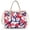 Tropical Hibiscus, variant on ZUXONGSY Cow Print Print Clear PVC Tote Bag for Women, Lightweight Large Shoulder Handbag with Zipper, for Daily Work Commute