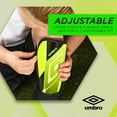 thumbnail image 6 of Umbro Ceramica Peewee Stirrup Soccer Shin Guards for Kids, Bright Yellow, 6 of 8