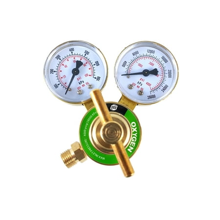 Oxygen 540 Regulators - SÜA - Oxygen Regulator Welding Gas Gauges - CGA-540 - Rear Connector - LDB series